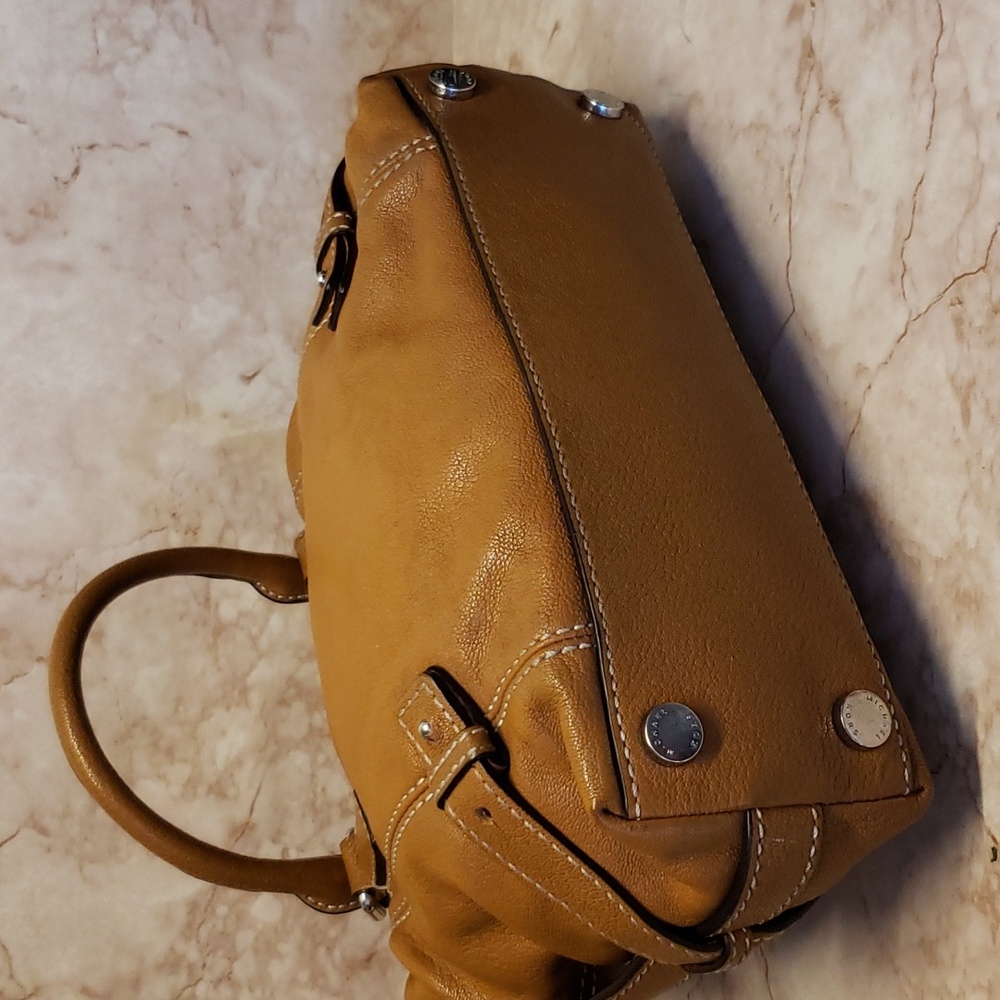 Michael Kors Camel Brown Leather Satchel - Picture 5 of 10